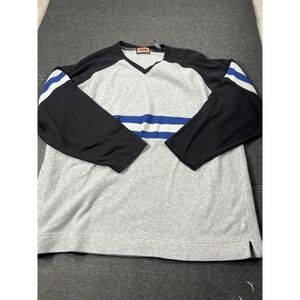 Vintage 90s ZONZ Henley Long Sleeve Gray Shirt Skateboarding Sz XL Made in USA